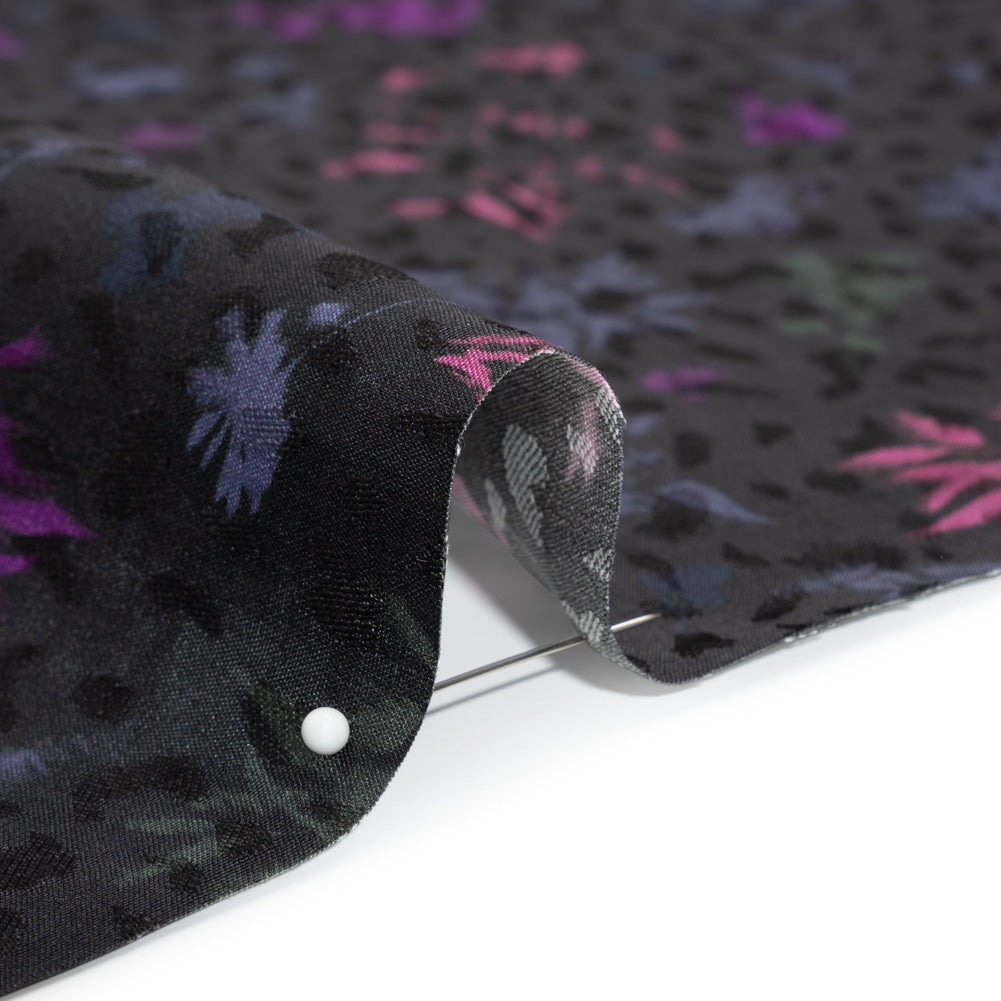 Mood Exclusive Black Serendipitous Saplings Sustainable Viscose Jacquard Folded