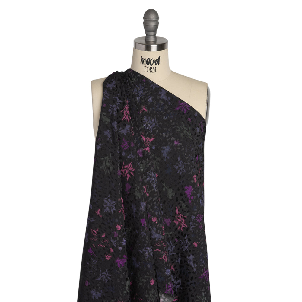 Mood Exclusive Black Serendipitous Saplings Sustainable Viscose Jacquard Detail