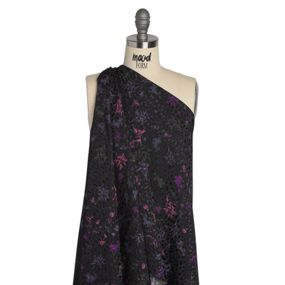 Mood Exclusive Black Serendipitous Saplings Sustainable Viscose Jacquard Detail
