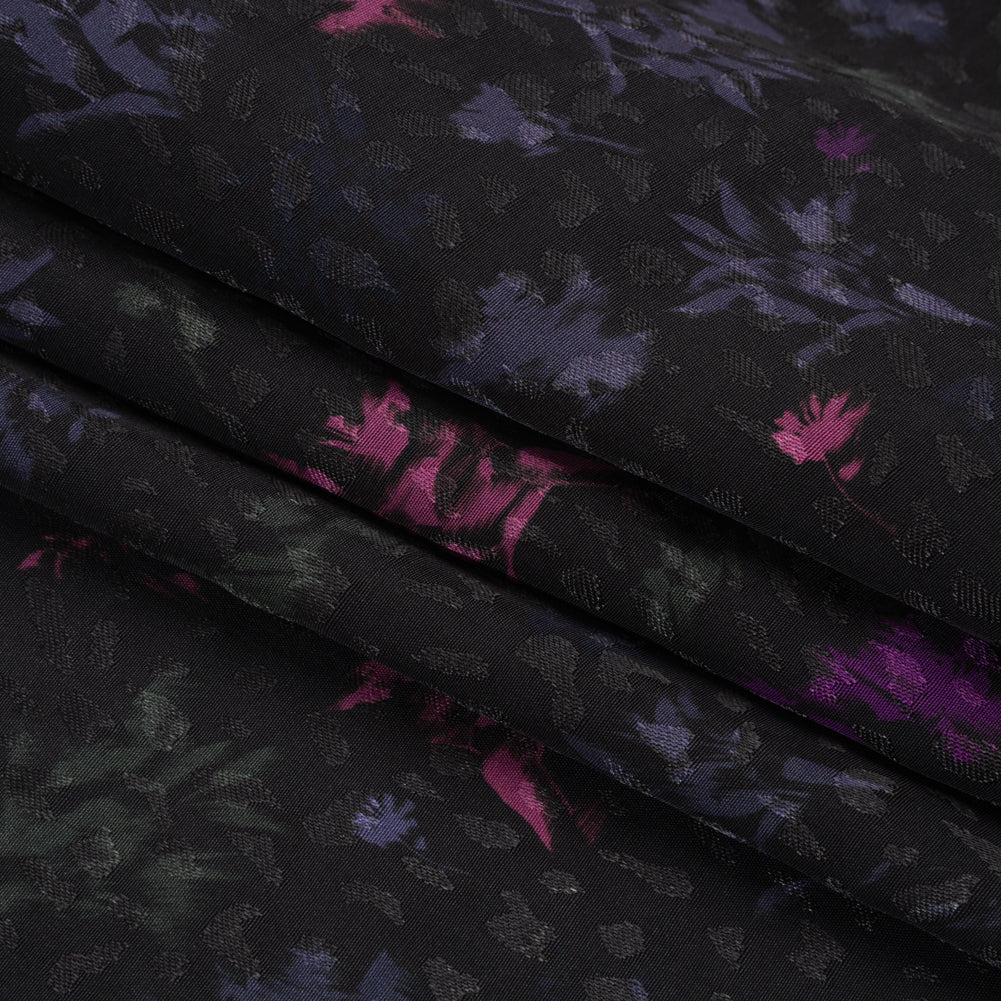 Mood Exclusive Black Serendipitous Saplings Sustainable Viscose Jacquard Full