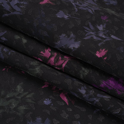Mood Exclusive Black Serendipitous Saplings Sustainable Viscose Jacquard Full