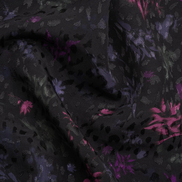 Mood Exclusive Black Serendipitous Saplings Sustainable Viscose Jacquard