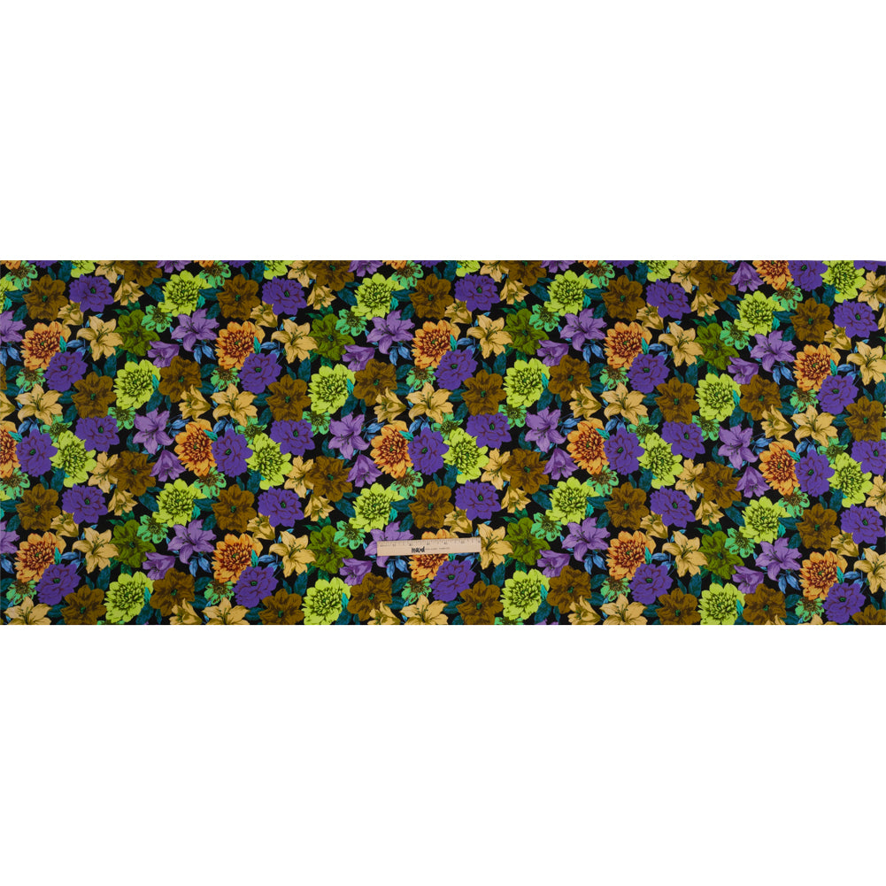 Mood Exclusive Moonlight Marigolds Sustainable Viscose Fluid Satin Drape