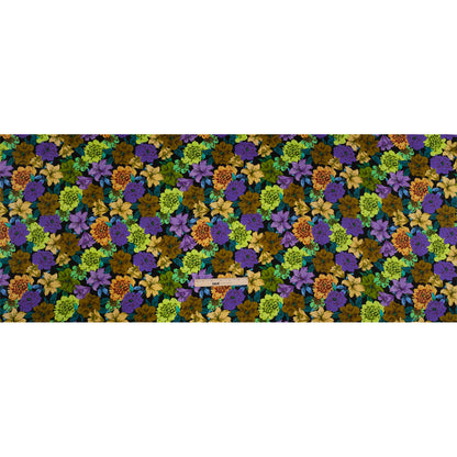 Mood Exclusive Moonlight Marigolds Sustainable Viscose Fluid Satin Drape