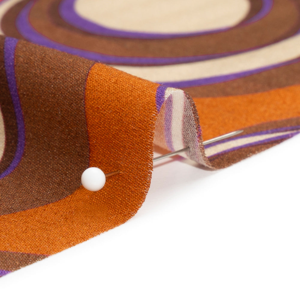 Mood Exclusive Brown Stop the Beat Rayon Challis Detail