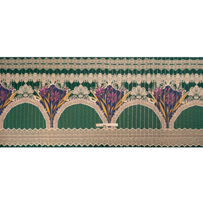 Mood Exclusive Teal My Happy Lace Metallic Pinstriped Viscose Dobby Drape
