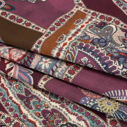 Mood Exclusive Purple Elegant Eloise Stretch Cotton Sateen Folded