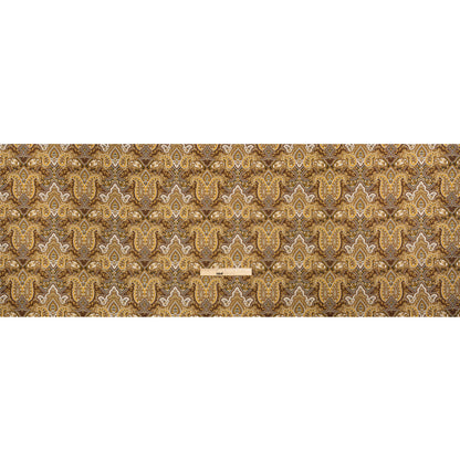 Mood Exclusive Brown Paisley Party Stretch Cotton Sateen Full