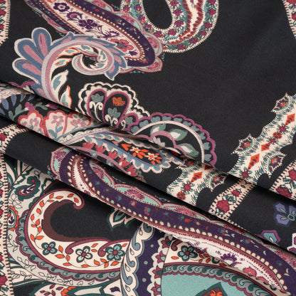 Mood Exclusive Black Elegant Eloise Stretch Cotton Sateen Folded