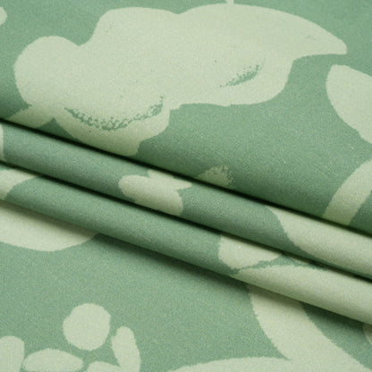 Mood Exclusive Green Veranda Views Stretch Cotton Poplin Folded