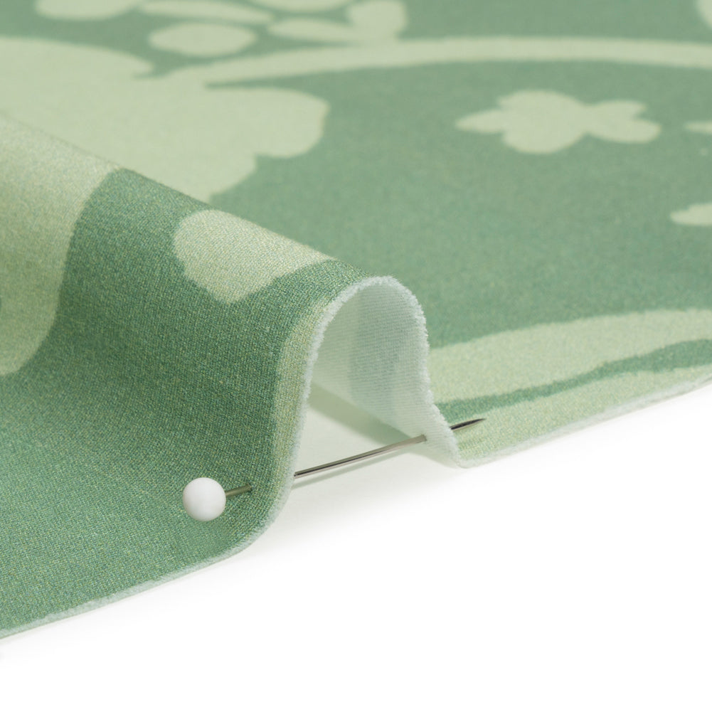 Mood Exclusive Green Veranda Views Stretch Cotton Poplin Detail
