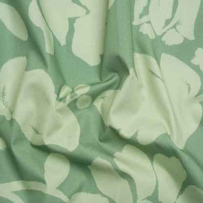 Mood Exclusive Green Veranda Views Stretch Cotton Poplin