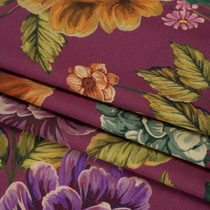 Mood Exclusive Mulberry Jam Stretch Sustainable Rayon Batiste Full