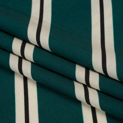 Mood Exclusive Teal Stripe Down Viscose Woven Full