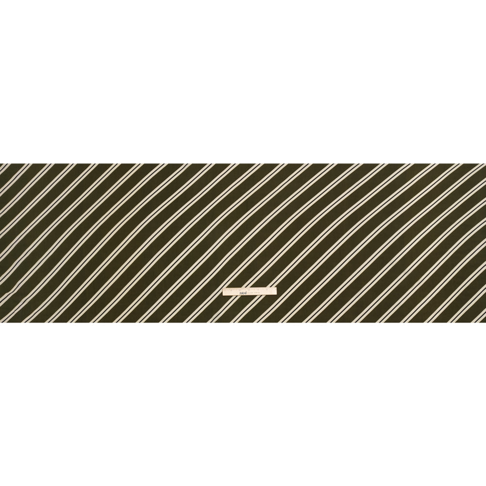 Mood Exclusive Olive Stripe Down Viscose Woven Drape