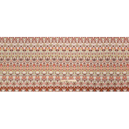 Tencel Woven Print - Brown, Red and Lime Green Blurred Abstract - Mood Exclusive Powerfully Prismatic Full
