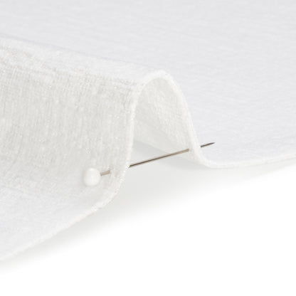 Otta White Polyester Chenille Woven Detail