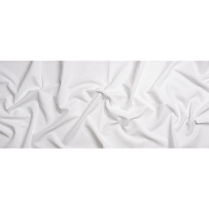 Otta White Polyester Chenille Woven Full