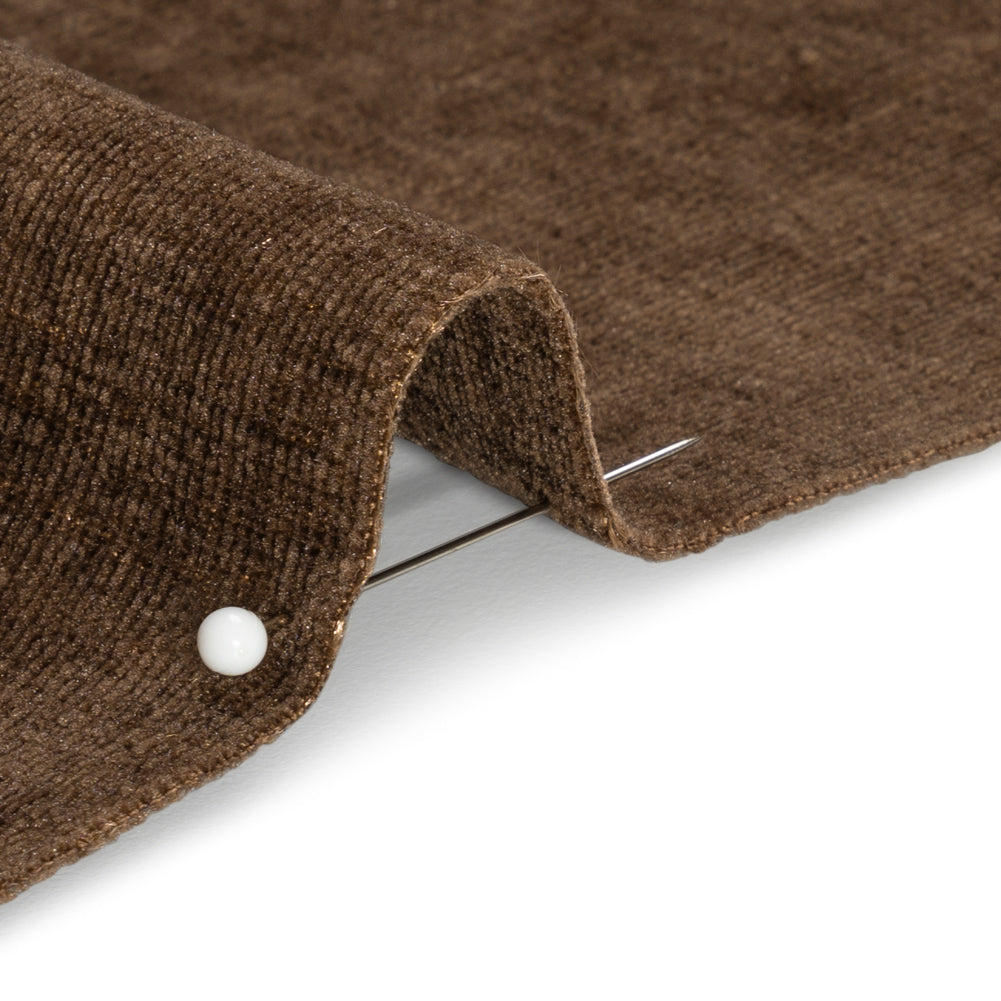 Otta Chocolate Polyester Chenille Woven Detail