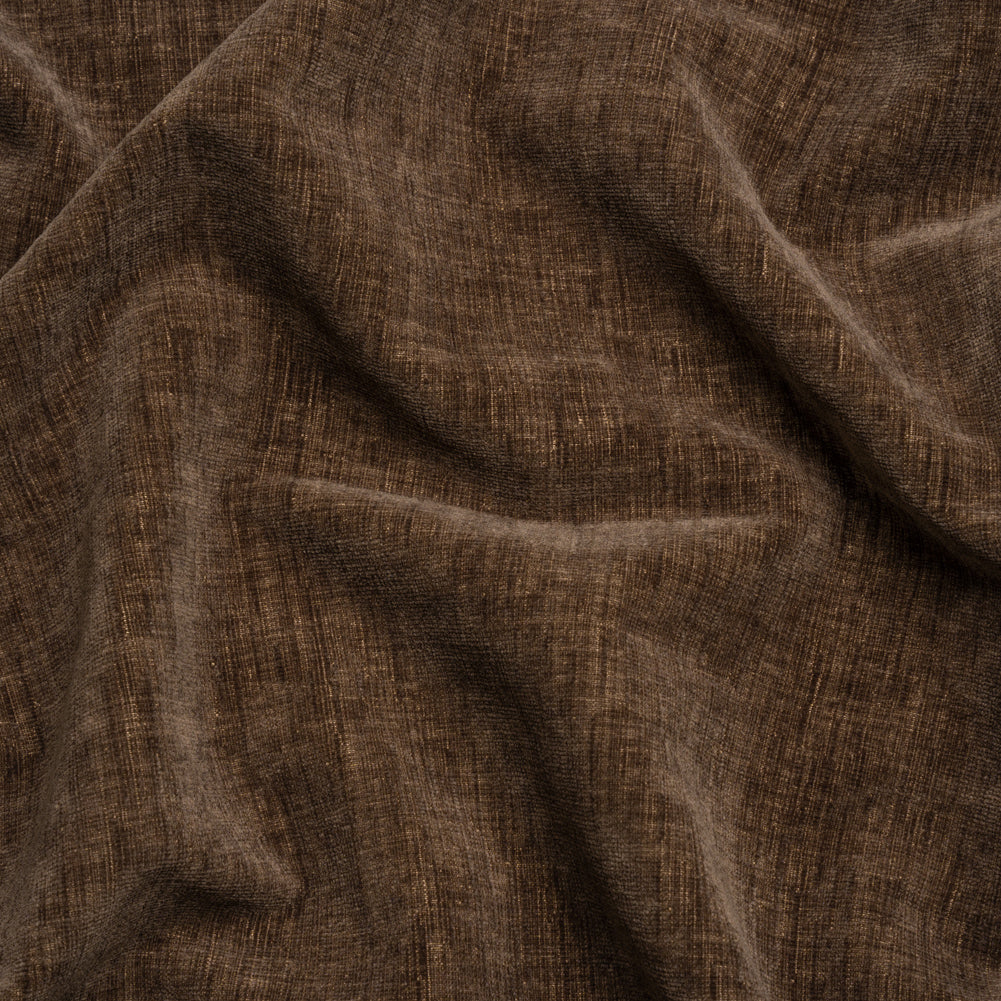 Otta Chocolate Polyester Chenille Woven
