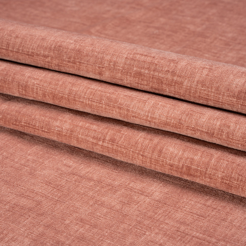 Otta Blush Polyester Chenille Woven Folded