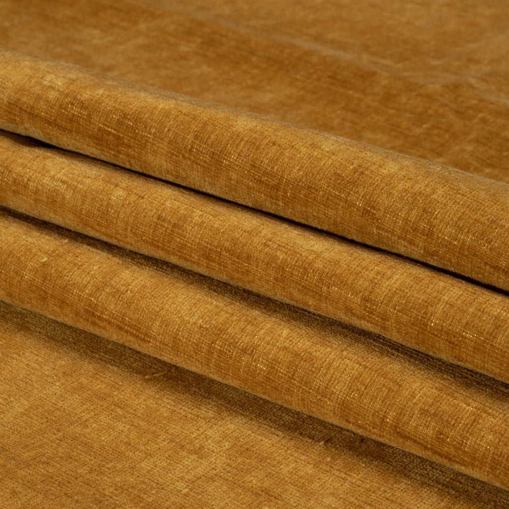Otta Gold Polyester Chenille Woven Folded