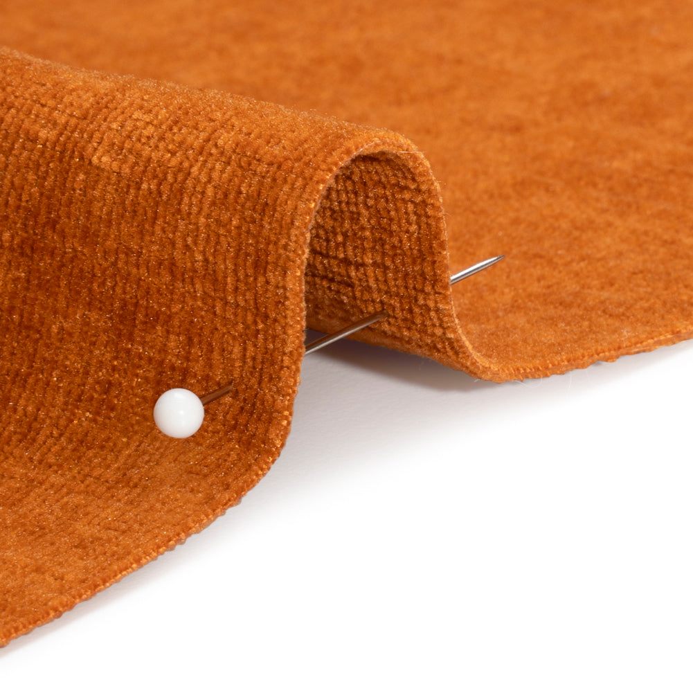 Otta Rust Polyester Chenille Woven Detail