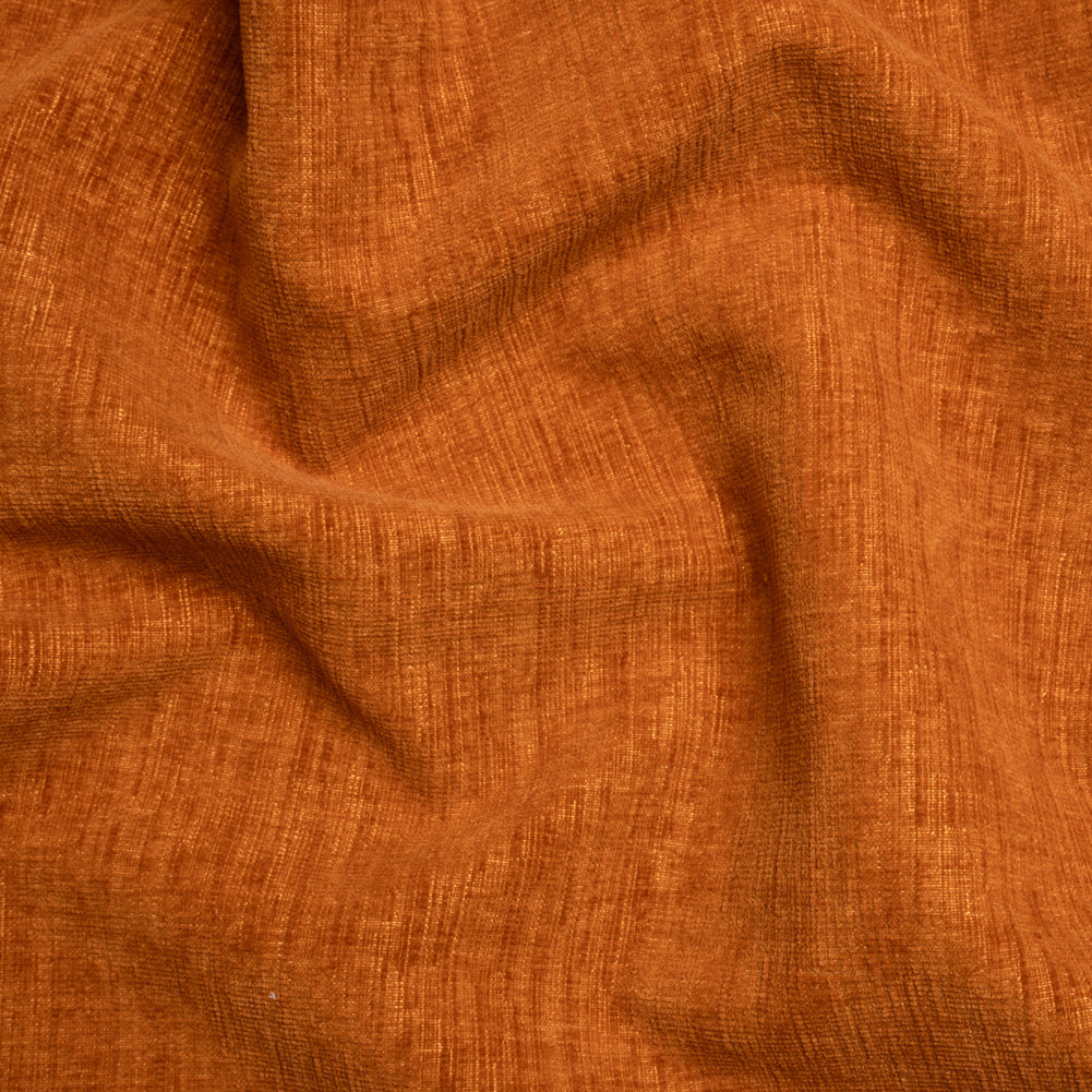 Otta Rust Polyester Chenille Woven