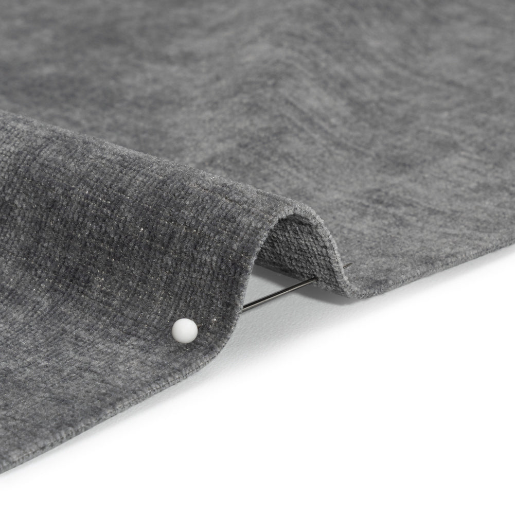 Otta Smoke Polyester Chenille Woven Detail