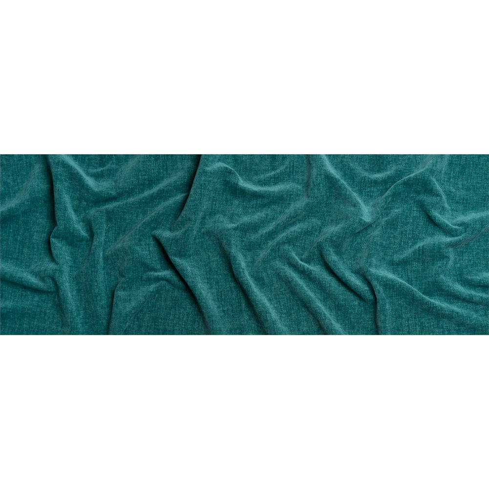 Otta Teal Polyester Chenille Woven Full