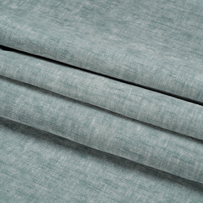 Otta Blue Polyester Chenille Woven Folded