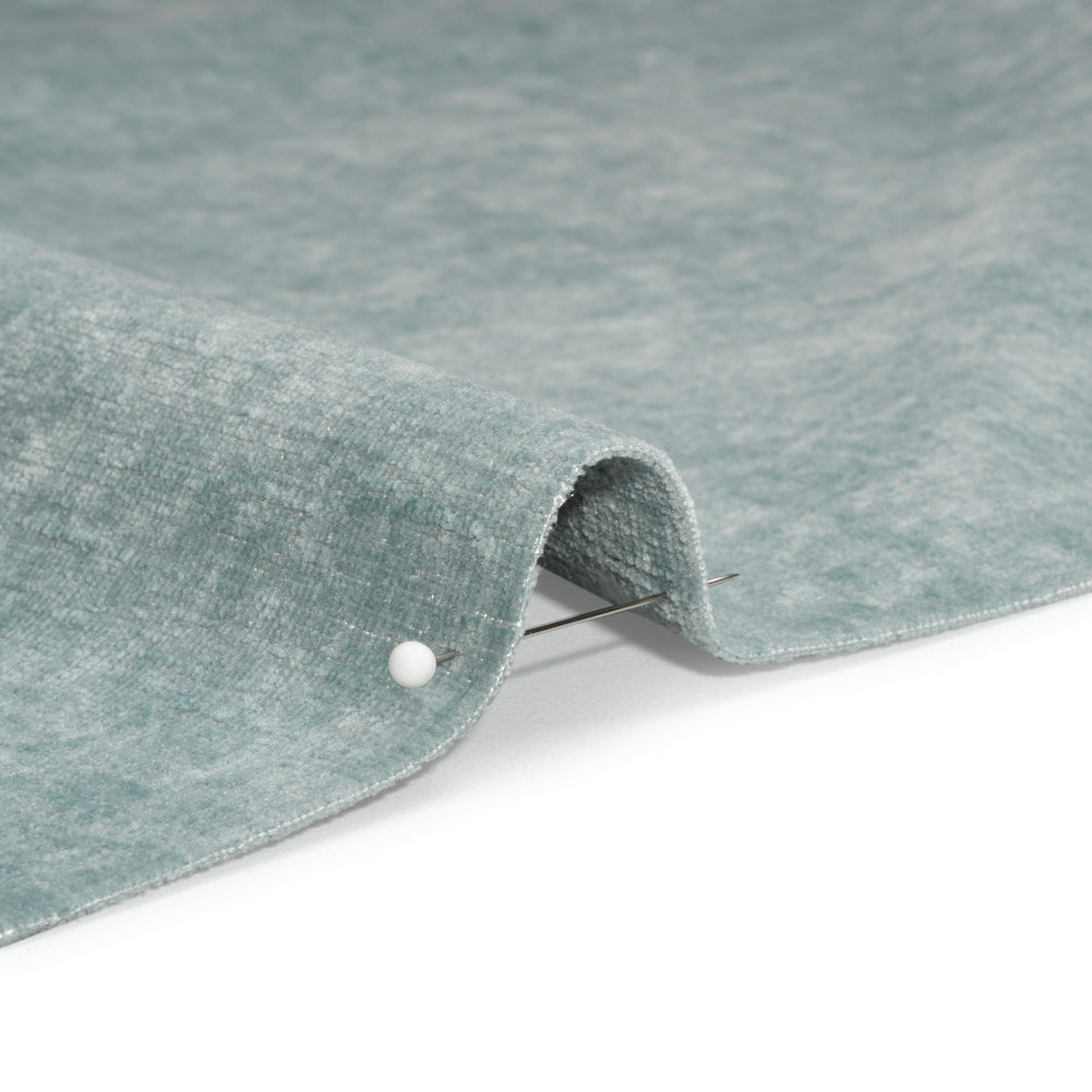 Otta Blue Polyester Chenille Woven Detail