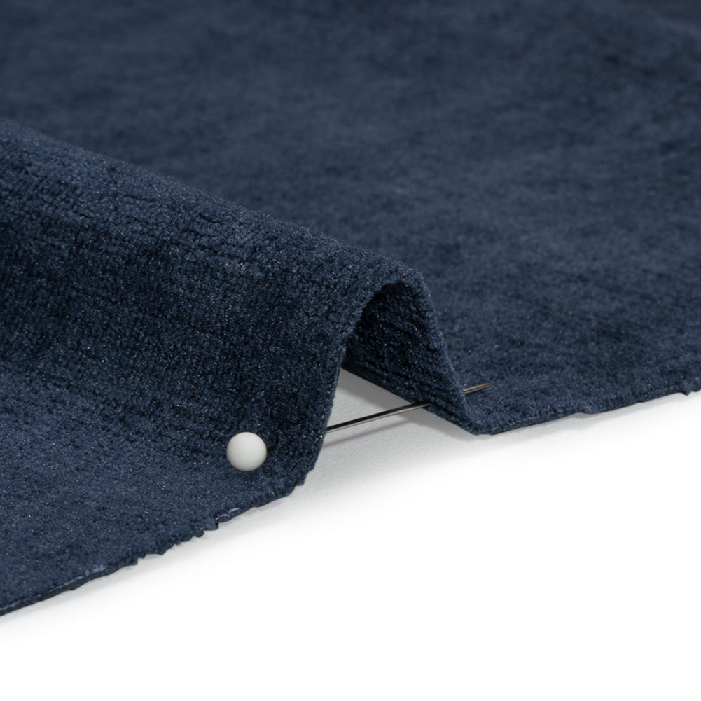 Otta Indigo Polyester Chenille Woven Detail