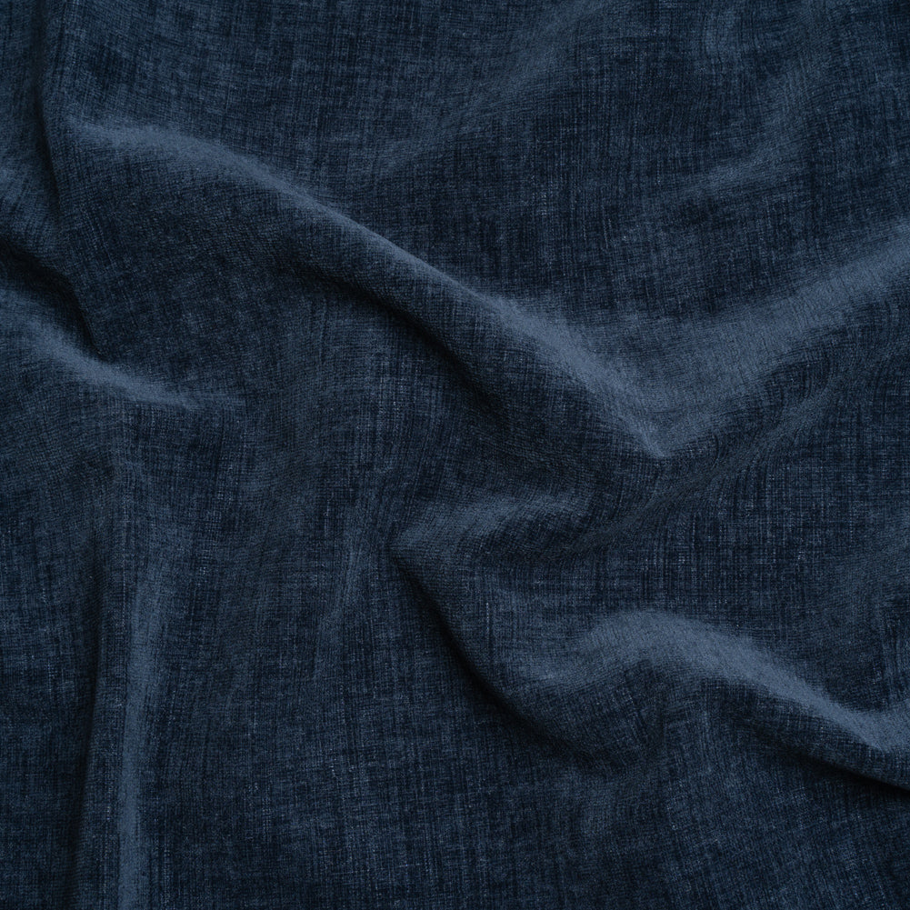 Otta Indigo Polyester Chenille Woven