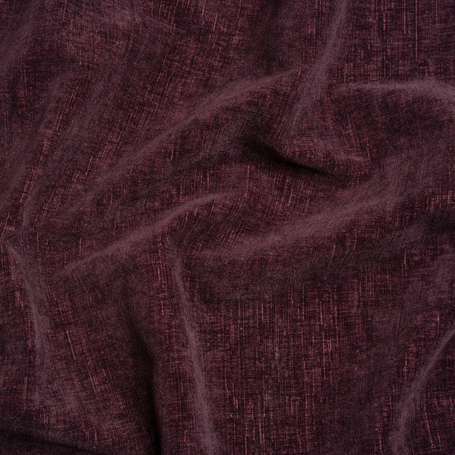 Otta Eggplant Polyester Chenille Woven