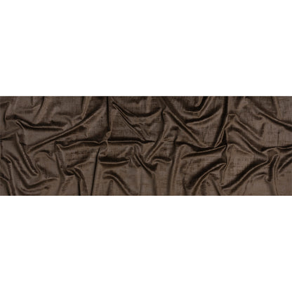 Kasa Brown Crosshatching Embossed Knit Velvet Full