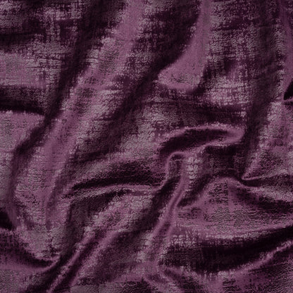 Kasa Eggplant Crosshatching Embossed Knit Velvet