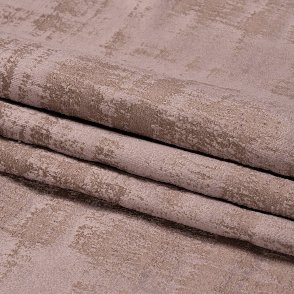 Kasa Rose Crosshatching Embossed Knit Velvet Folded