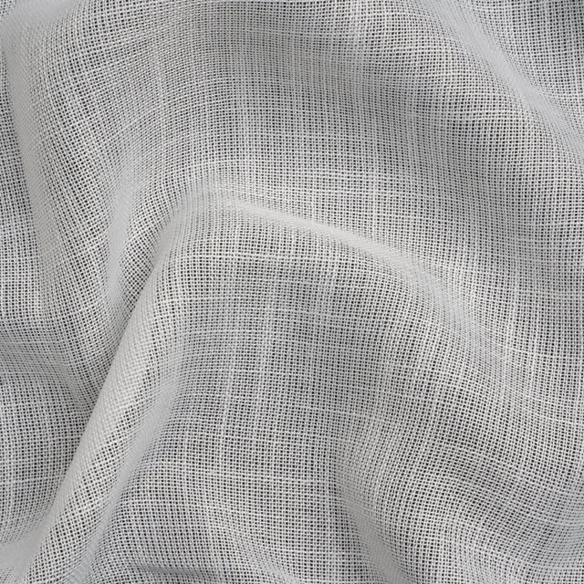 Snow Linen Look Drapery Sheer Woven