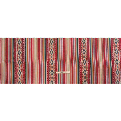 Arizona Berry Spiked Diamonds Southwestern Stripe Cotton Twill