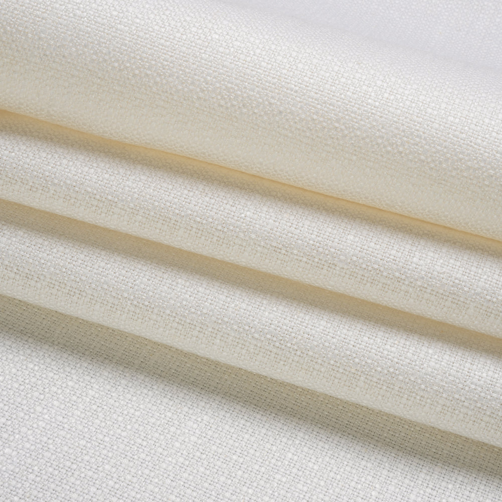 Crypton Blizzard Rayon and Linen Heavyweight Basket Woven Folded