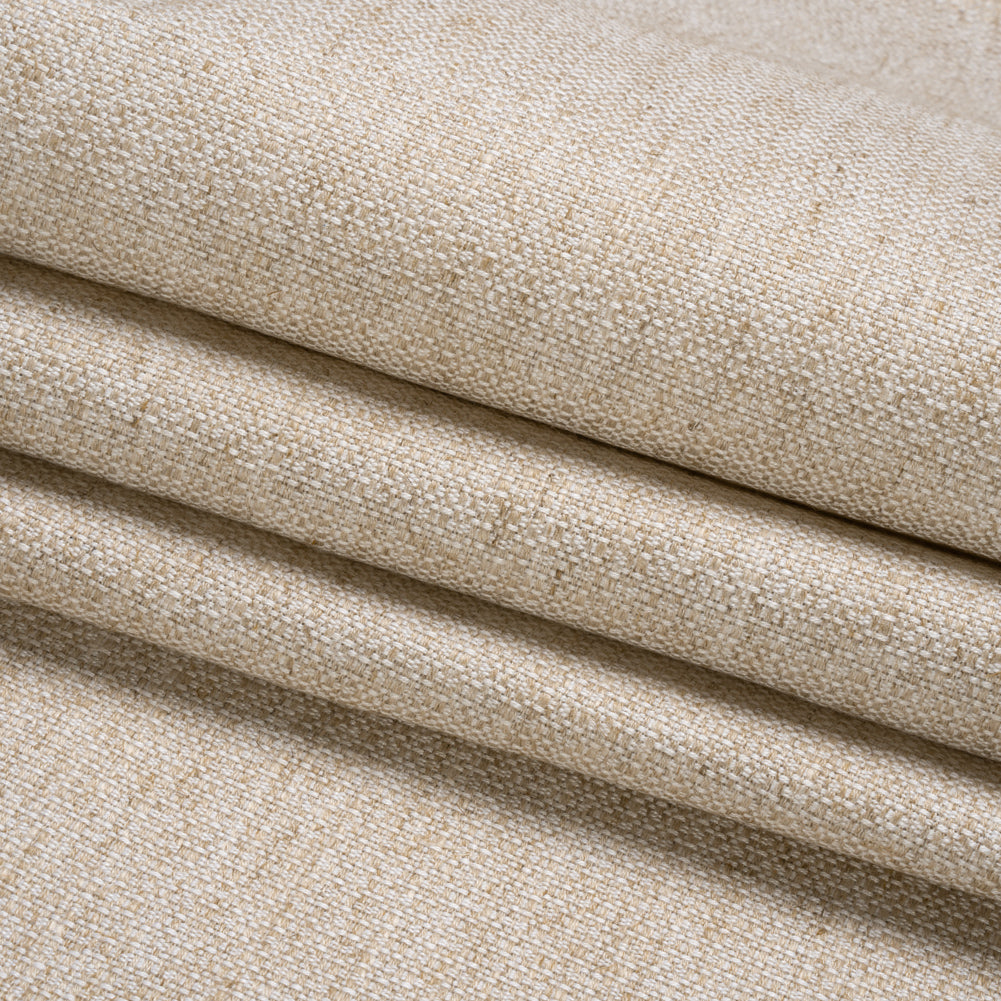 Crypton Flax Rayon and Linen Heavyweight Basket Woven Folded