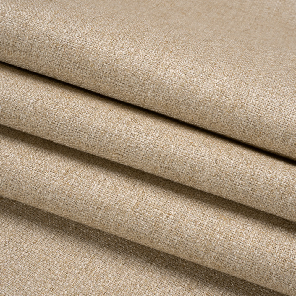 Crypton Linen Rayon and Linen Heavyweight Basket Woven Folded