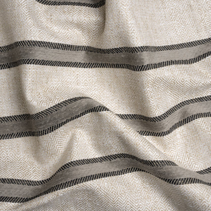 Crypton Meditae Chenille Striped Birdseye Upholstery Twill