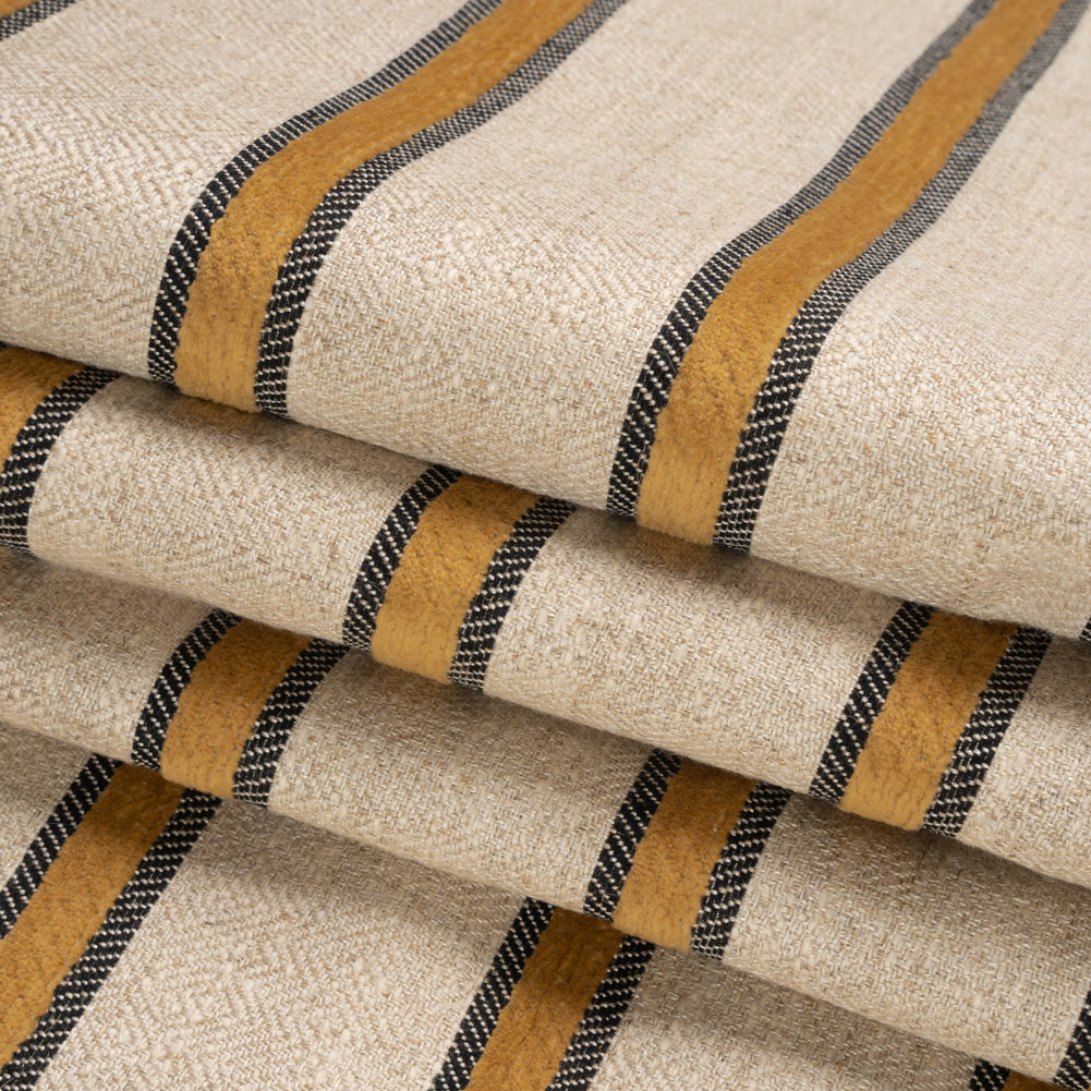 Crypton Inca Chenille Striped Birdseye Upholstery Twill Folded