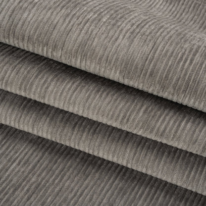 Crypton Pewter Stain Resistant Upholstery Corduroy Folded
