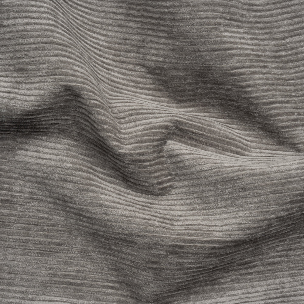 Crypton Pewter Stain Resistant Upholstery Corduroy