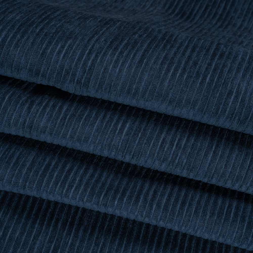 Crypton Midnight Stain Resistant Upholstery Corduroy Folded