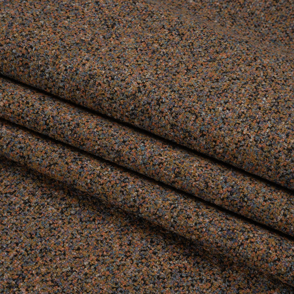 Crypton Cinnabar Tweedy Stain Resistant Upholstery Boucle Folded