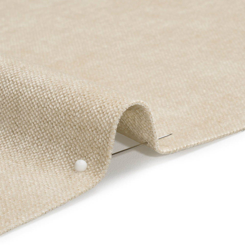 Crypton Linen Stain Resistant Performance Upholstery Chenille Woven Detail